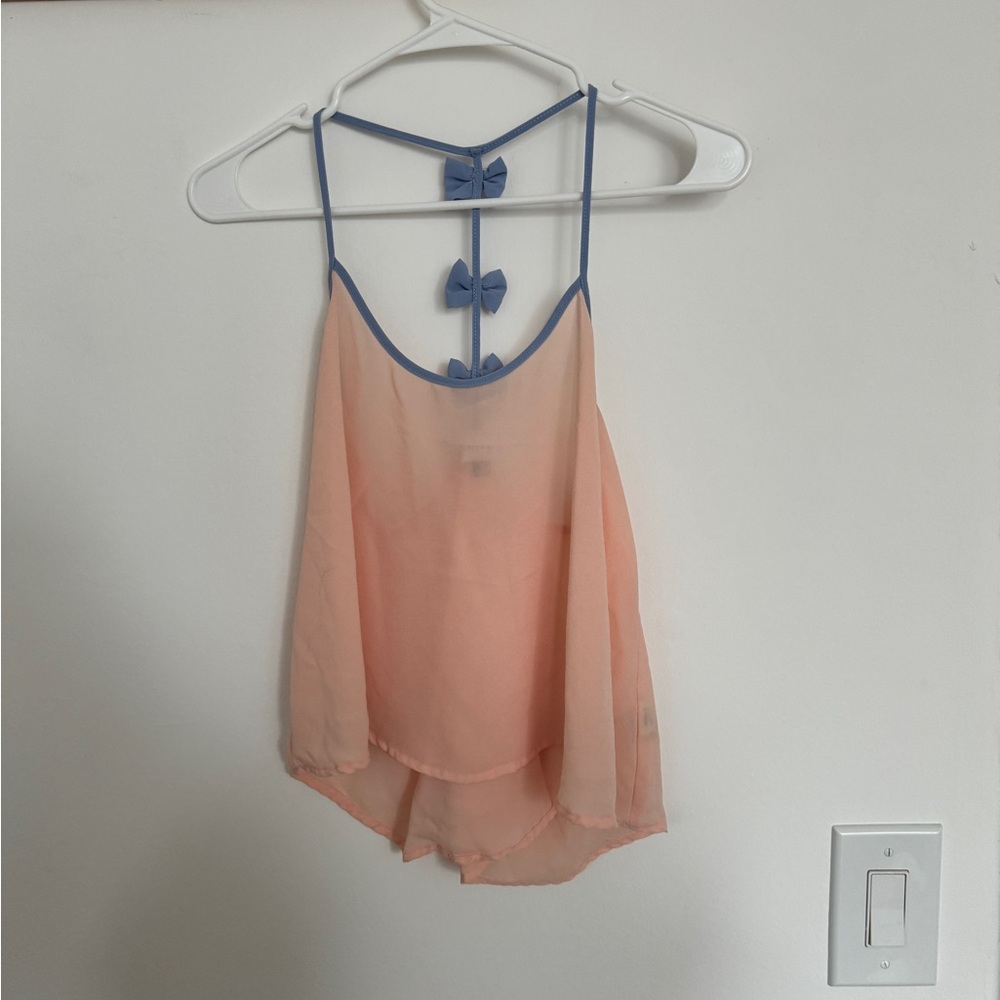 Pink Tank w Bows